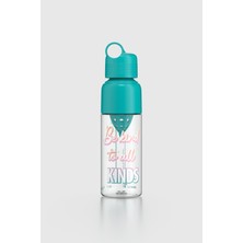 Renga Moon Desenli 600 ml Sıkacaklı Tritan Matara 912054 Turkuaz