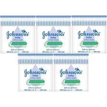 Johnson's Baby Kulak Temizleme Çubuğu 200 Adet (5 Li Set)