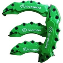 Brembo Uyumlu Kaliper Kapağı 4'lü Set – Dikkat Çekici ve Dayanıklı Tasarım (Yeşil)