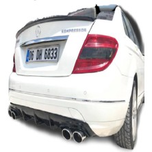 Mercedes W204 C180 Makyajsız Difüzör Piano Black Plastik ⚡ Şık ve Dayanıklı Tasarım!