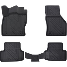 Audi A3 2013-2020 4d Premium Havuzlu Oto Paspas - Karbon Desenli