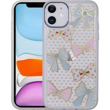 iPhone 11 Kılıf Figürlü Desenli Işıltılı Sert Ecrz Sos Kapak-No2