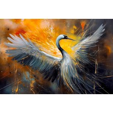 Aden Dekoratif Kuş Temalı Kanvas Tablo