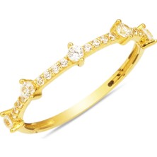 14 Ayar Altın Yarımtur Yüzük