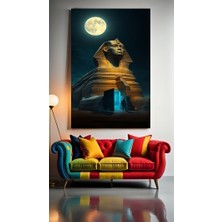 Antik Mısır Sfenks Ev Duvar Salon Güzellik Salonu Ofis Dükkan Dekarasyon Kanvas Tablo