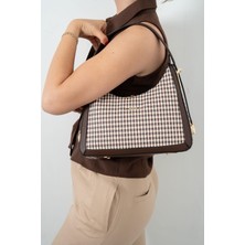 Silver & Polo Kahve Sarı - Kahve SP1187 Kadın Omuz Çantası