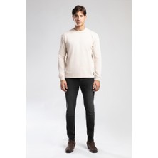 Jordy Erkek O Yaka Sweatshirt Bej