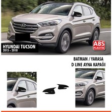 Hyundai Tucson 2015-2018 Sinyalli Batman Ayna Kapağı Piano Black ⚡ Şık ve Fonksiyonel!