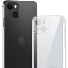 iPhone 13 Mini Kılıf Ecrz Blok Kapak-Renksiz