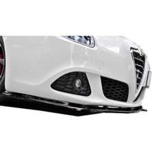 Alfa Romeo Giulietta Uyumlu Ön Lip 3 Parça Parlak Siyah Plastik