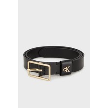 Calvin Klein Deri Logo Tokalı Kemer LV04F7050GYIH Bayan Kemer LV04F7050G Yıh