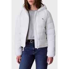 Calvin Klein Kapitoneli Logolu Regular Fit Kapüşonlu Şişme Mont LV047C521GHW6 Bayan Mont LV047C521G Hw6