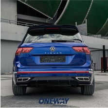 🟦 Vw Tiguan R-Line Mk2 2020–2024 Arka Tampon Flap Takımı (2 Parça) ⚡ Güçlü ve Sportif Son Dokunuş!