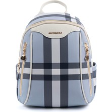 Silver & Polo Mavi - Kemik SP906 Kadın Sırt Çantası