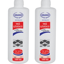 Ersağ Yağ Çözücü 1000 ml x2 Hoş Kokulu Sıvı Detarjan Zorlu Yağ Lekeleri İçin Özel Formül