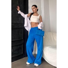 Saks Bol Paça Kadın Eşofman Altı MG2279