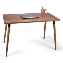 Doğal Ağaç Masif Kütük Masa Ahşap Çalışma Masası Ofis Masası 60CM x 90CM ( Ağaç Ayak )