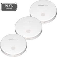 Pilli Duman Dedektörü - 3'lü Set - 10 YIL ÖMÜRLÜ