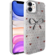 Ekılıf - Apple iPhone 11 Kılıf Kamera Korumalı Figürlü Ponti Silikon Kapak - Açık Mavi - T36583