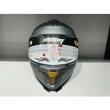 Sway Kask Sway SW-865 Mat Gri Güneş Gözlüklü
