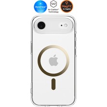 Spigen iPhone Air ile Uyumlu MagSafe Kılıf Ultra Hybrid Mag Fit Sararmaya Dayanıklı Altın Şeffaf Kapak - ACS10053 (Spigen TR Garantili)
