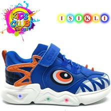 Kocamanlar Ayakkabı Cool Işıklı Ortopedik Çocuk Spor Ayakkabı Mavi Günlük Kullanıma Uygun Erkek Çocuk İçin