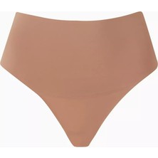 Skims Smoothing Intimates Yüksek Bel Tanga, Pürüzsüz ve Dikişsiz, Siena Renk