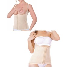 Kadın Ten Agraflı Göğüs Altı Yelek Korse 5060