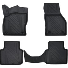 Skoda Superb 2015-2020 4d Premium Havuzlu Oto Paspas - Karbon Desenli