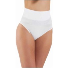 Beyaz 5204 Kadın Karın Toparlayıcı Slip Külot Korse