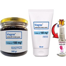 Helsol 240GR Viagrax Macun + 50 ml Viagrax Krem: Erkeklerin Performanslarına Özel Set + Hediye Erosel Masaj Yağı