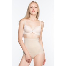Kadın Bej Yüksek Bel Slip Korse