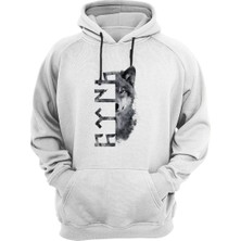 Türkiye Bozkurt Göktürkçe Türk Yazısı ve Kurt Baskılı Regular Fit %100 Pamuk Sweatshirt