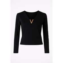 Trender  Siyah Kadın Bluz 6494