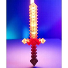 Yüksek Kalite Sesli LED Işıklı Kılıç Pixel Kılıç Işıklı 62 cm