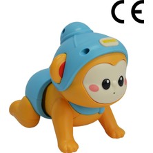 Halley Oyuncak Emeklemeye Yardımcı Typ c şarjlı, Ses Tekrar Özellikli Müzikli,Emekleyen Maymun Oyuncak