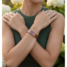 Motifli Bakır Bileklik