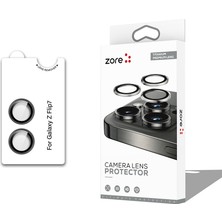 Vendas Galaxy Z Flip 7 Zore CL-12 Premium Safir Parmak İzi Bırakmayan Anti-Reflective Kamera Lens Koruyucu