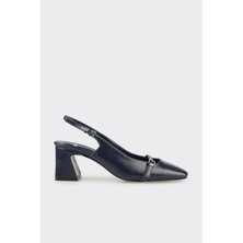 Lacivert Kadın Topuklu Ayakkabı