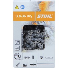 Stihl Motorlu Testere Zinciri 3.8-36 Diş 1.6mm Köşeli Zincir