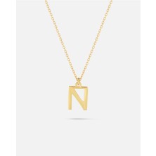 14 Ayar Altın Kişiye Özel Harf Kolye