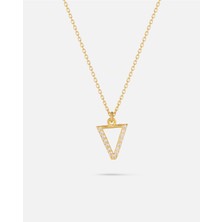 14 Ayar Altın Kişiye Özel Zirkon Taşlı Harf Kolye