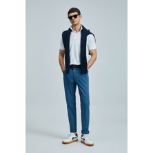 Lufian Helt Spor 5 Cep Erkek Pantolon Slim Fit Mürekkep Lacivert