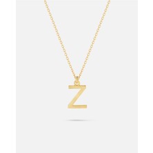 14 Ayar Altın Kişiye Özel Harf Kolye