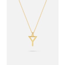 14 Ayar Altın Kişiye Özel Harf Kolye