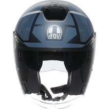 Agv Yarım Irıdes Trıeste Matt Blue Grey Kask
