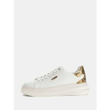 Guess ELBINA10 Kadın Beyaz Altın Deri Sneaker FLFE10ELE12-WHIGO