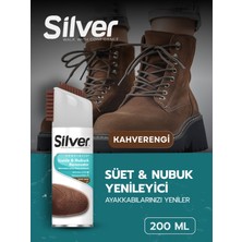 Silver Süet ve Nubuk Yenileyici Sprey Boya Su Itici Etkili Kahverengi 200ML
