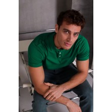 Demir Grup Erkek Slim Fit Pamuklu Yumuşak Doku Nefes Alan Kumaş Yakalı Tişört