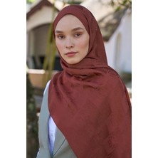 Ed Scarf Welness Dama Monogram Desen Şal 01092025-KIREMIT